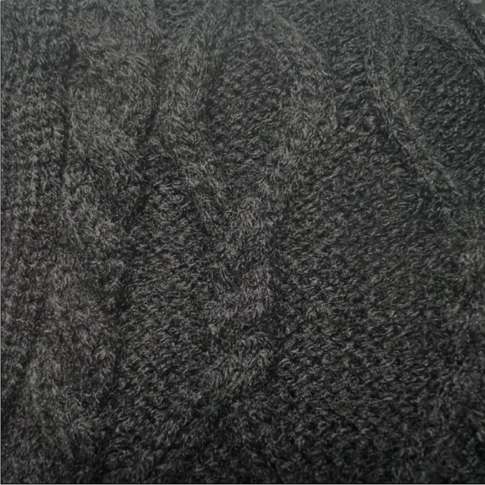 Black Cable Knit Over-the-Knee Socks - Picture 2 of 8